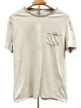 Cotton & Co Breathable Classic Striped Casual Short Sleeve Top Cotton Stretchy